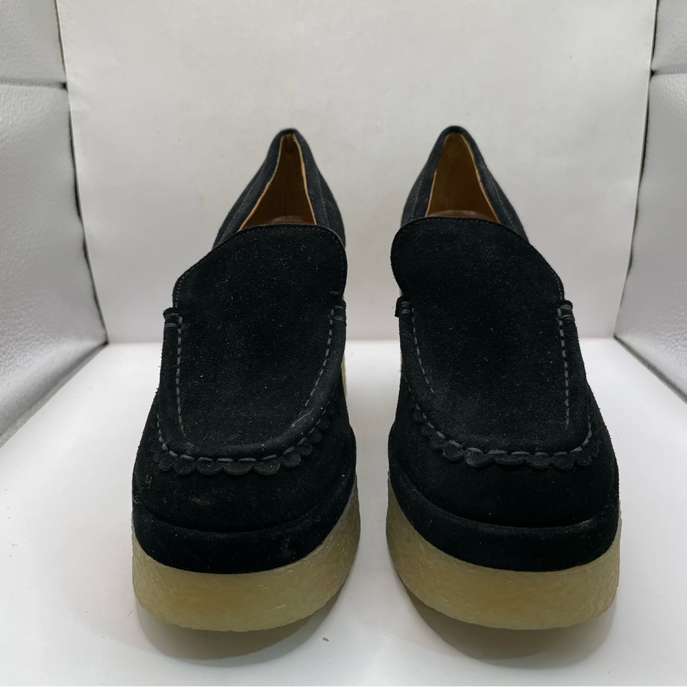 Marc Fisher LTD Lina Suede Leather Chunky Platform Loafers Size 7.5 - Picture 2 of 10